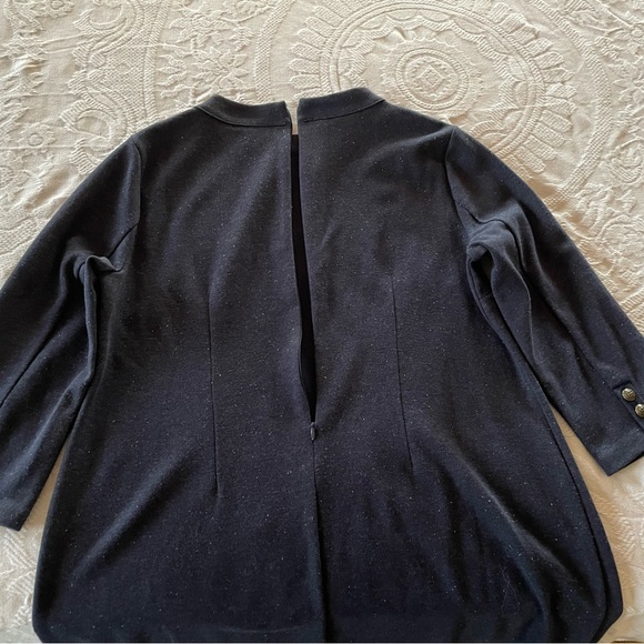 Talbots Navy Tweed Dress Sz L NWT - Picture 8 of 14